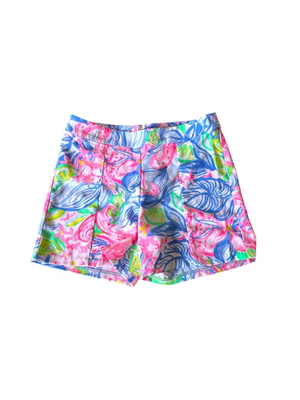 Lilly Pulitzer Ariana Stretch Shorts Vibrant multi-colored Havana Cocktail Sz 2